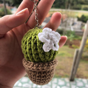 Chaveiro em crochet